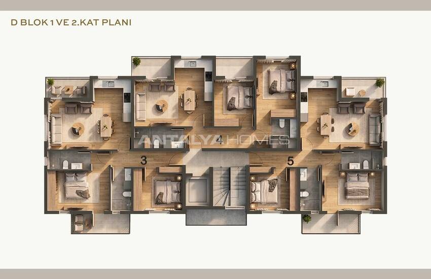 Appartements Spacieux En Rez-de-chaussée À Dalaman Muğla 28