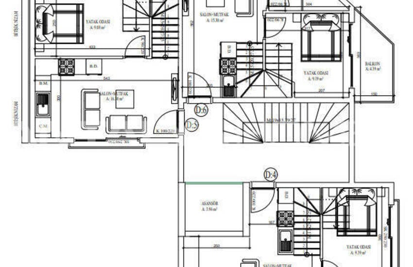 3-zimmer-duplexwohnungen Mit Balkon In Fethiye 7