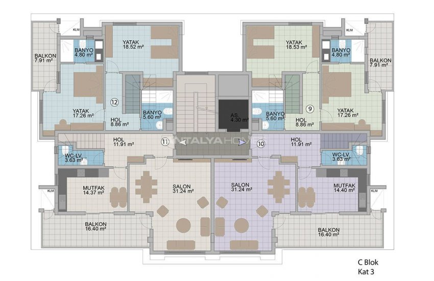 Exclusive Apartments with Taurus Mountain View in Alanya 44