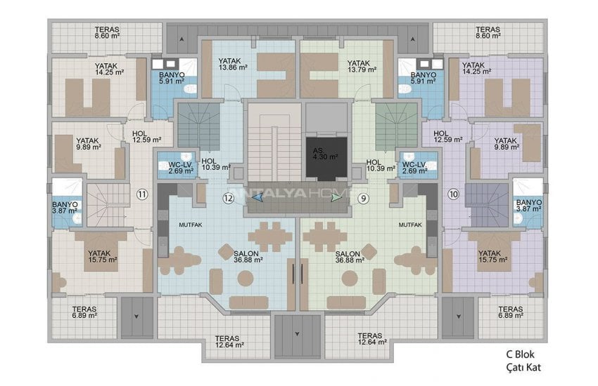 Exclusive Apartments with Taurus Mountain View in Alanya 46