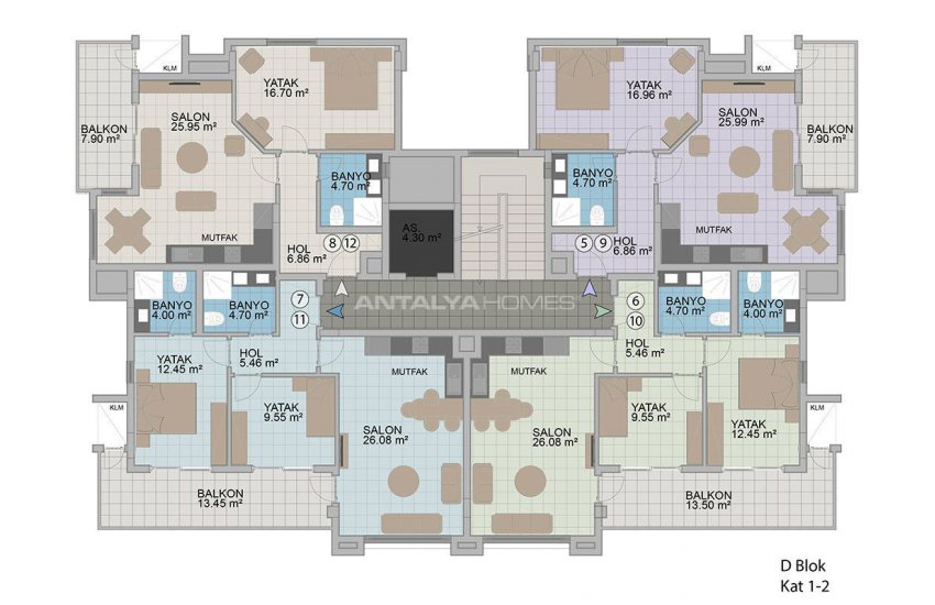 Exclusive Apartments with Taurus Mountain View in Alanya 48