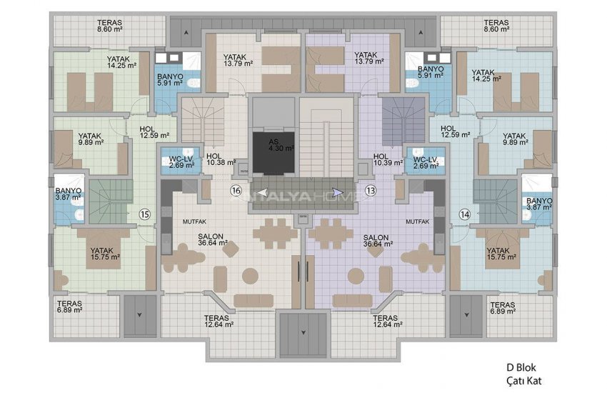 Exclusive Apartments with Taurus Mountain View in Alanya 51