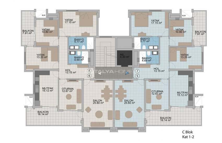 Exclusive Apartments with Taurus Mountain View in Alanya 43