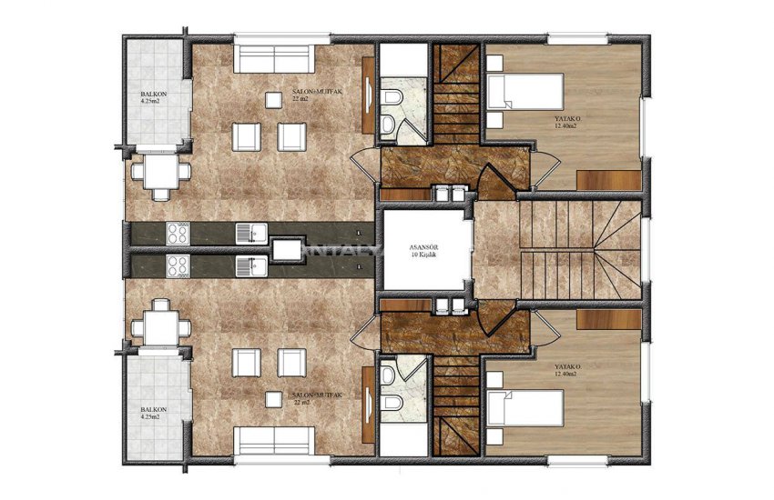 Appartements Au Centre À 50 M De La Mer À Alanya 14