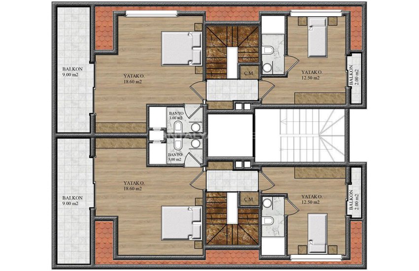 Appartements Au Centre À 50 M De La Mer À Alanya 15