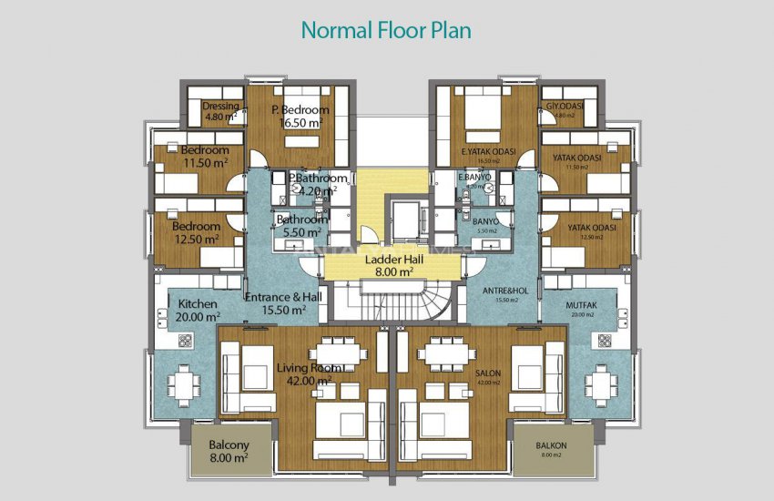 شقق حديثة للشراء في كونيالتي 45