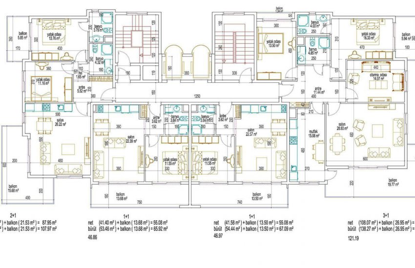 Luxurious Apartments in Alanya in a Sea View Complex 30