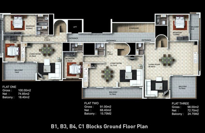 Квартиры в Комплексе на Уровне 5-Звездочного Отеля в Алании 37