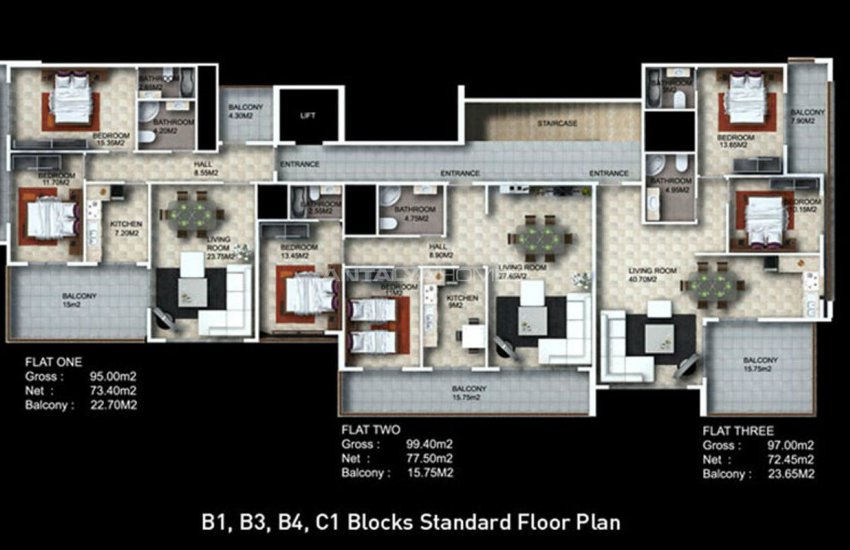 Квартиры в Комплексе на Уровне 5-Звездочного Отеля в Алании 38