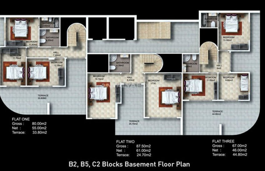 Квартиры в Комплексе на Уровне 5-Звездочного Отеля в Алании 39