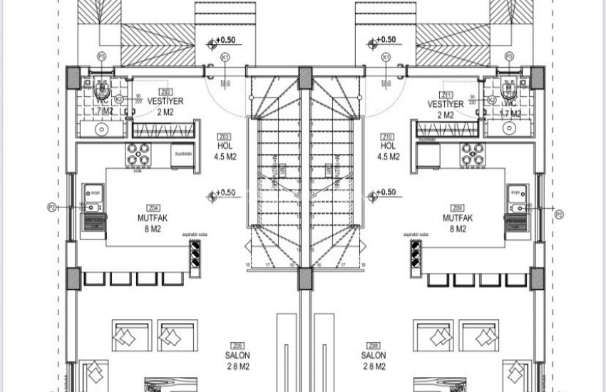 فلل فاخرة للبيع بهندسة معمارية معاصرة في انطاليا 43