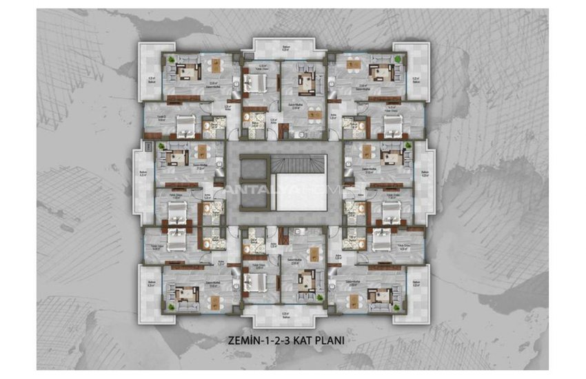 Lägenheter Med Kvalitetsarbetet I Mahmutlar Alanya 44