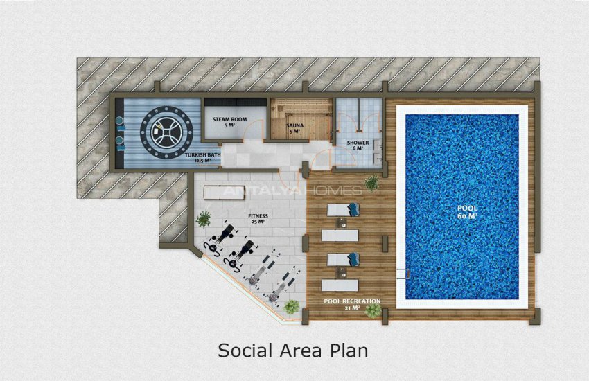 املاک لوکس در مرکز آلانیا احاطه شده با طبیعت 23
