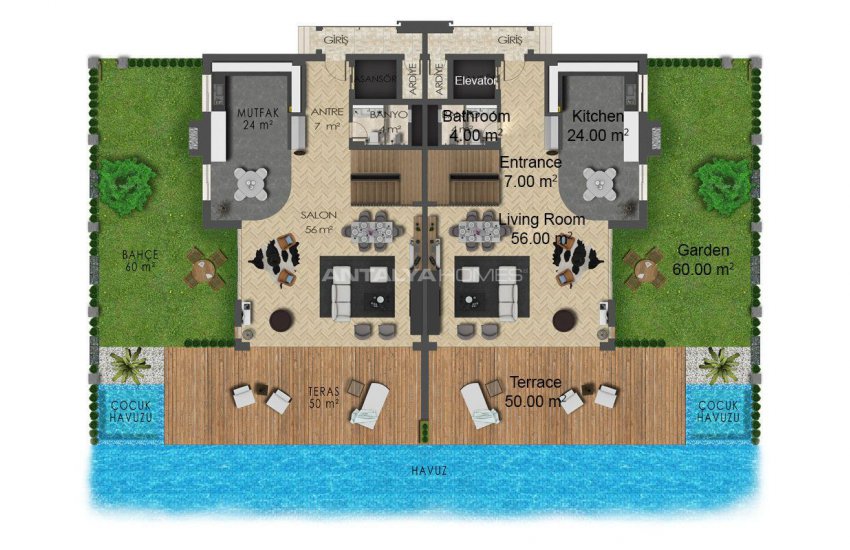 Centrally Located Villas in Antalya Turkey 28