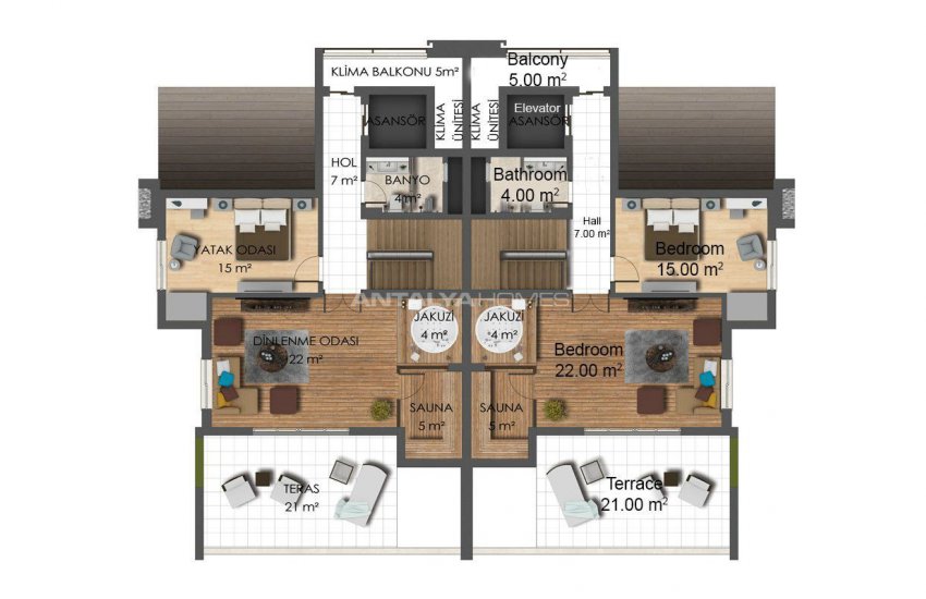 Centrally Located Villas in Antalya Turkey 30