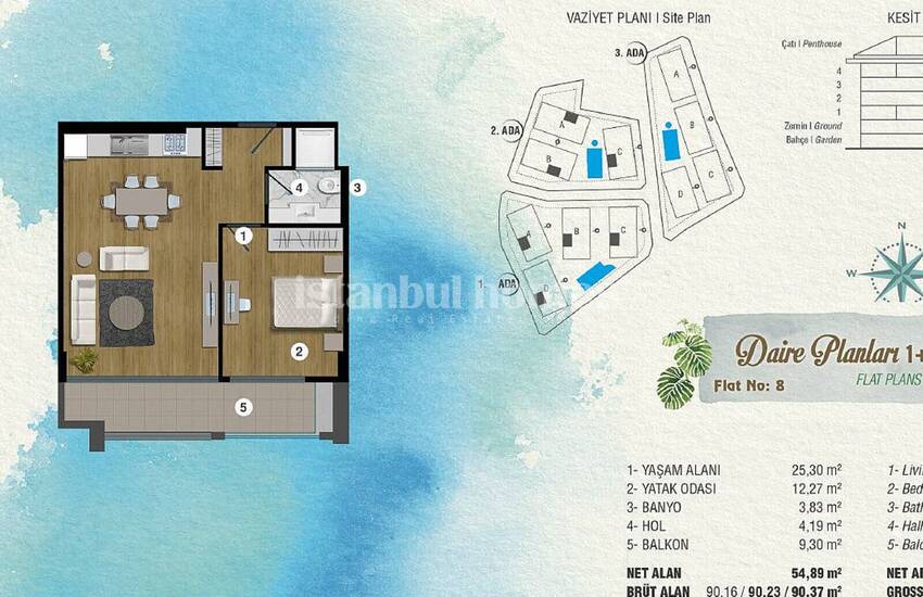 Deluxe Istanbul Apartments in an Exclusive Complex