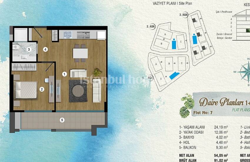 Deluxe Istanbul Apartments in an Exclusive Complex