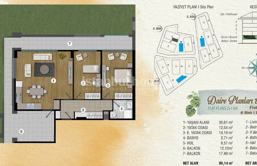 Deluxe Istanbul Apartments in an Exclusive Complex