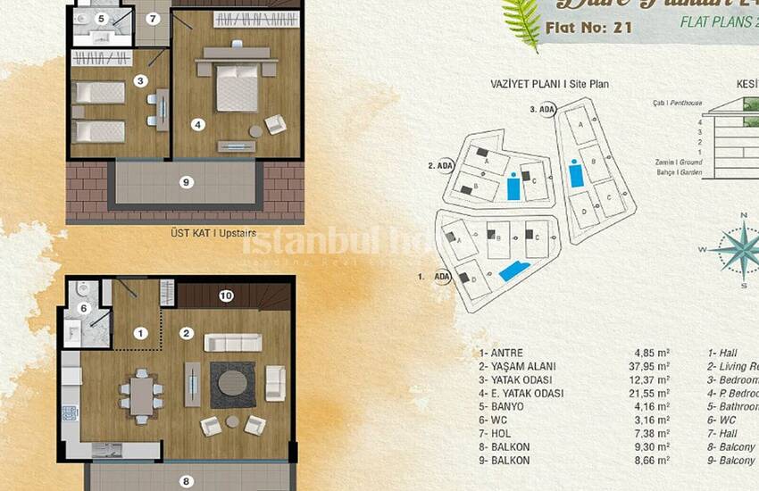 Deluxe Istanbul Apartments in an Exclusive Complex