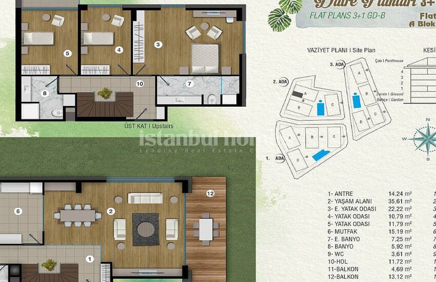 Deluxe Istanbul Apartments in an Exclusive Complex