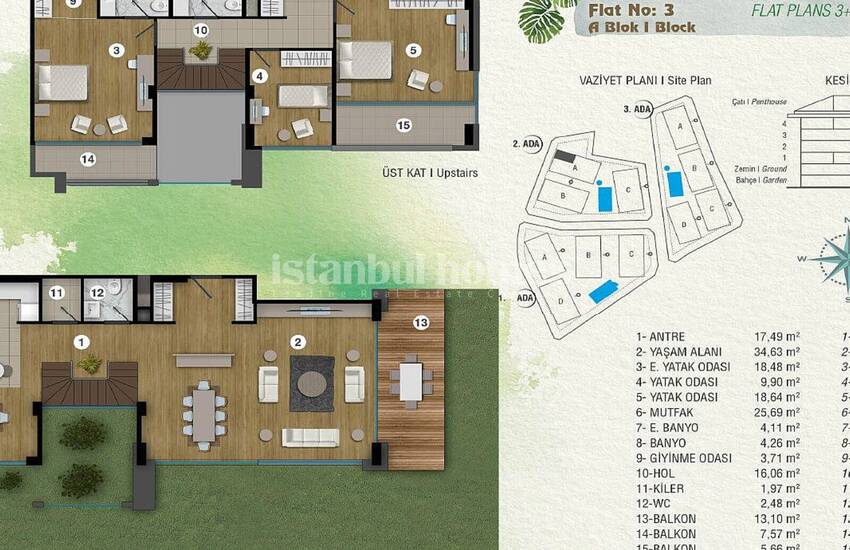 Deluxe Istanbul Apartments in an Exclusive Complex
