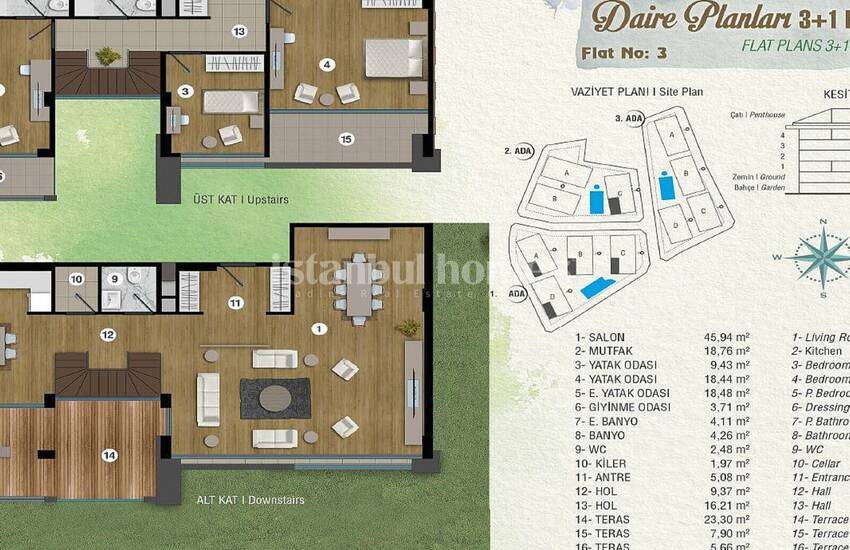 Deluxe Istanbul Apartments in an Exclusive Complex