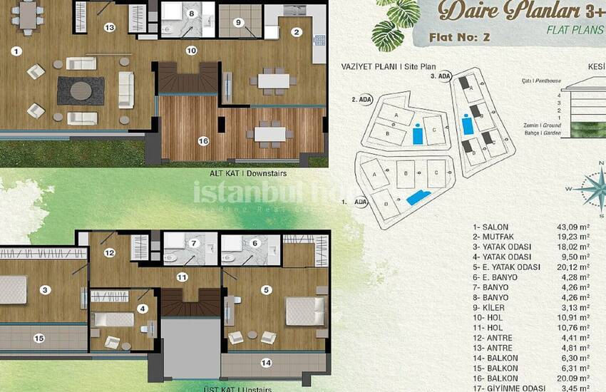 Deluxe Istanbul Apartments in an Exclusive Complex