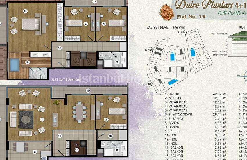 Deluxe Istanbul Apartments in an Exclusive Complex