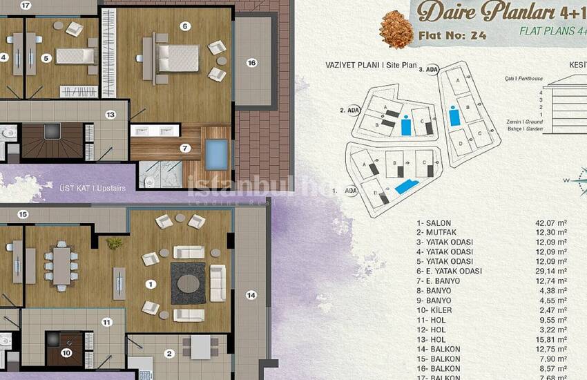 Deluxe Istanbul Apartments in an Exclusive Complex