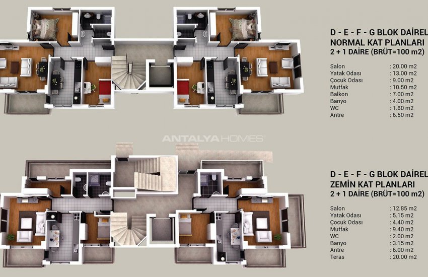 New-built Apartments with Elegant Design in Kepez 36