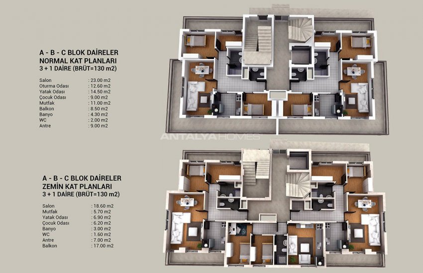 New-built Apartments with Elegant Design in Kepez 35