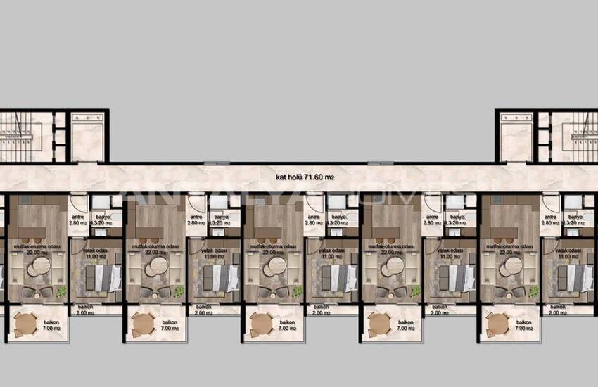 Appartements Avec Piscine Bien Emplacement À Mersin Çeşmeli 18