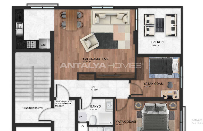 Brand New Apartment 300 M From the Sea in Mersin Erdemli 19