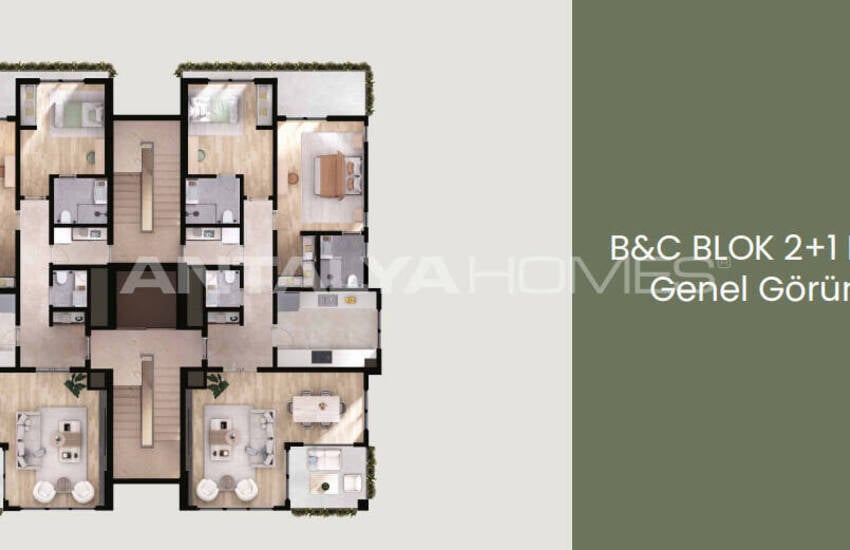 Brand New Apartments with Communal Pool in Mersin 27