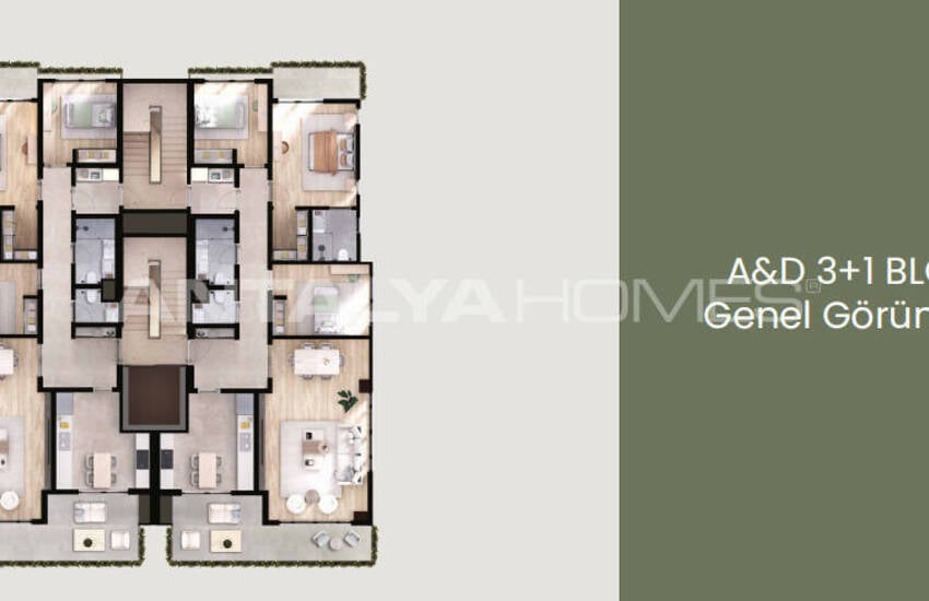 Brand New Apartments with Communal Pool in Mersin 28