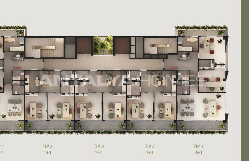 Mersin Yenişehir’de Şehir Manzaralı Geniş Ofisler 16