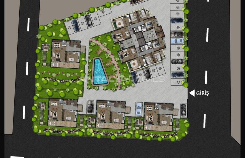 Gloednieuwe Appartementen Met Gemeenschappelijk Zwembad In Mersin 33