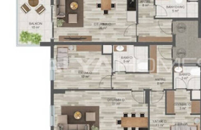 Appartements En Étage Intermédiaire À Vendre Près De La Mer À Mersin 28
