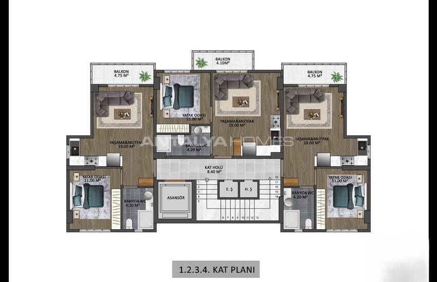 Apartments for Sale in Erdemli Mersin with Nature Views 25