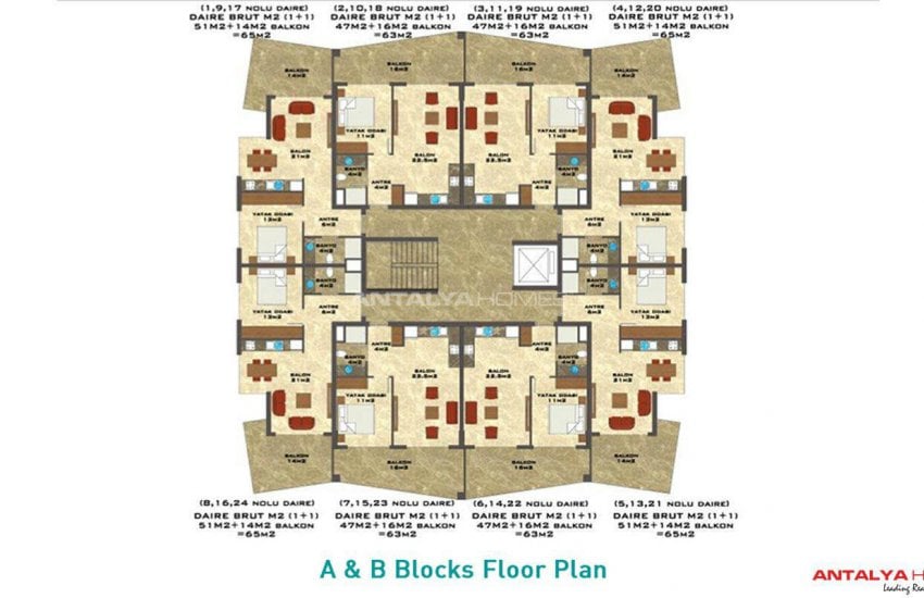Crystal Nova Apartmanı Oba Alanya 8