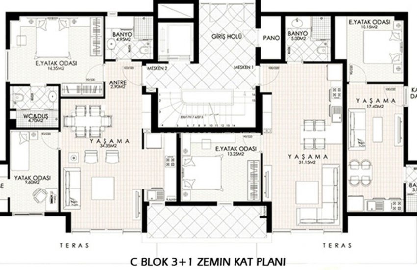 Lara Houses Close to the Shopping Malls in Antalya 22