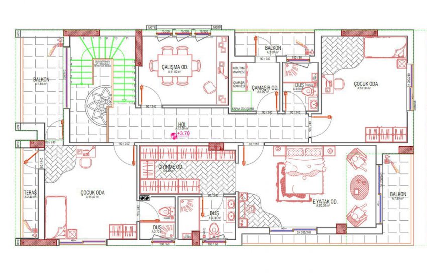Döşemealtı’nda Özel Havuzlu ve Bahçeli Çağdaş Villa 32