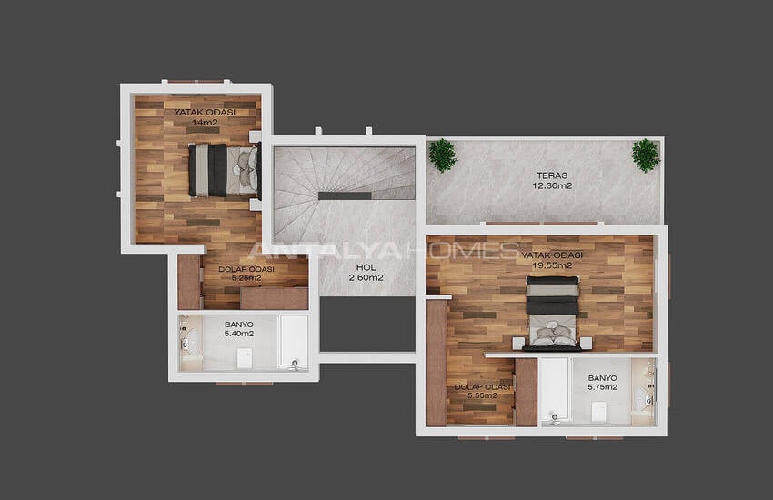 Detached Villas with Nature Scenes for Sale in Girne North Cyprus