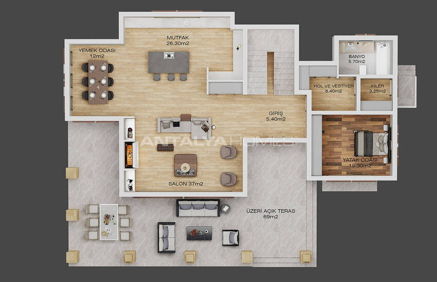 Detached Villas with Nature Scenes for Sale in Girne North Cyprus