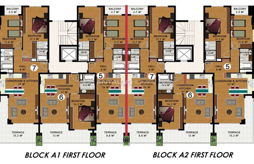 Luxe Appartementen 200 Mt. Van Het Strand In Kestel Alanya 36