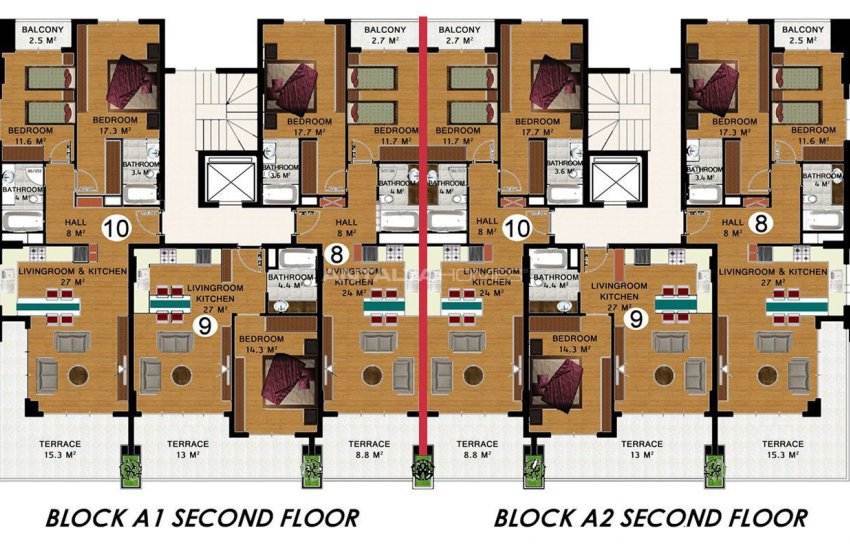 Luxe Appartementen 200 Mt. Van Het Strand In Kestel Alanya 37