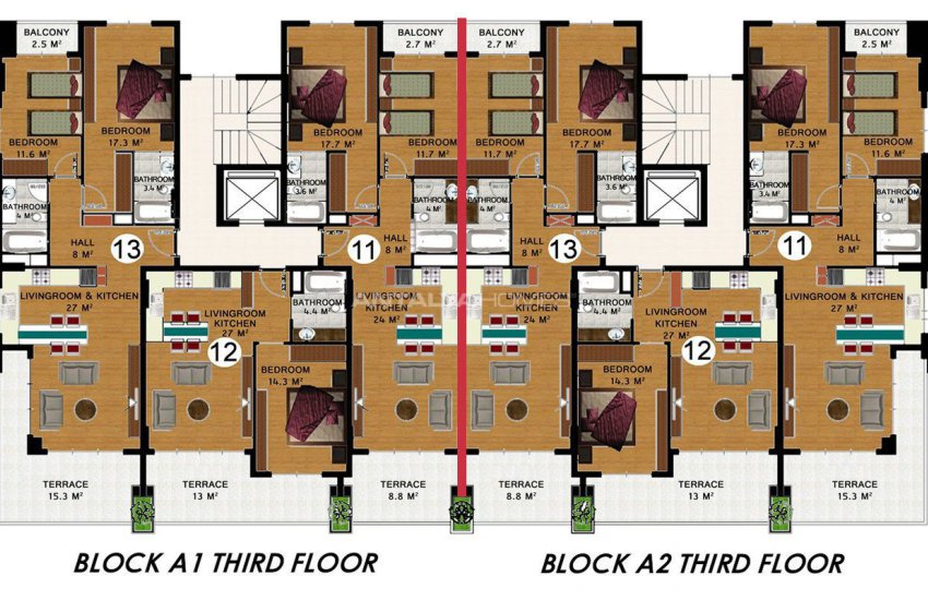 Luxe Appartementen 200 Mt. Van Het Strand In Kestel Alanya 38