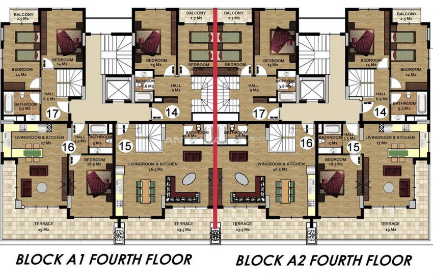 Luxe Appartementen 200 Mt. Van Het Strand In Kestel Alanya 39
