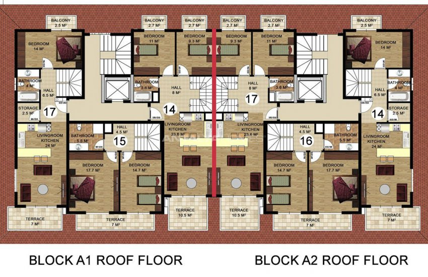 Luxe Appartementen 200 Mt. Van Het Strand In Kestel Alanya 40
