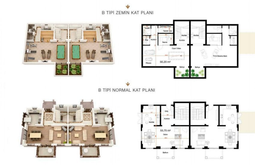 Authentic Houses with Fantastic Sea View in Alanya 32